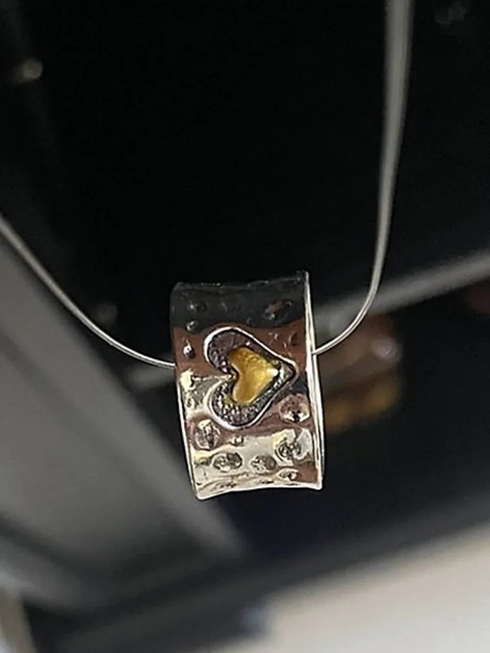 Retro Vintage Dual-Tone Heart Ring - Boho Style | Two-Tone | Size 6 | NWT